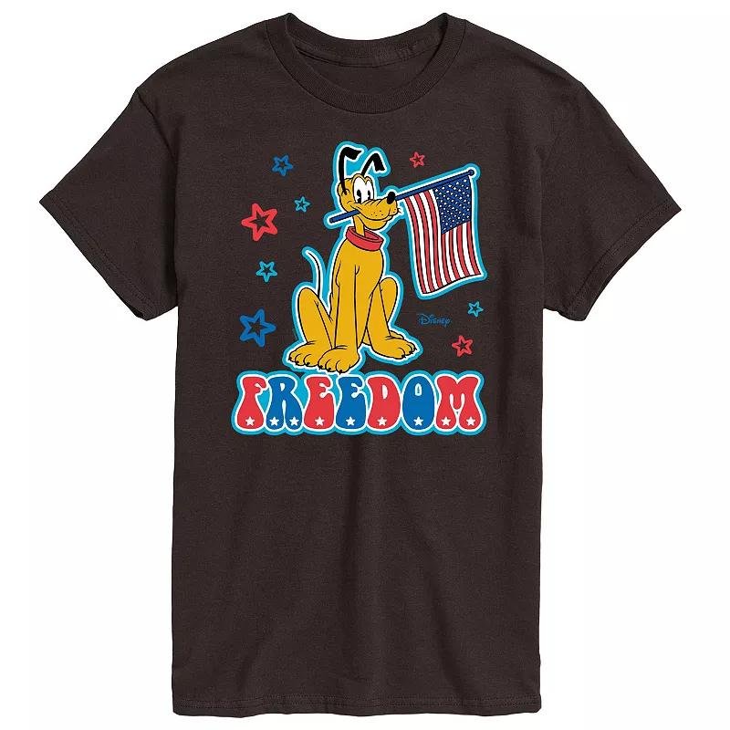 Disneys Pluto Mens Freedom Graphic Tee Product Image