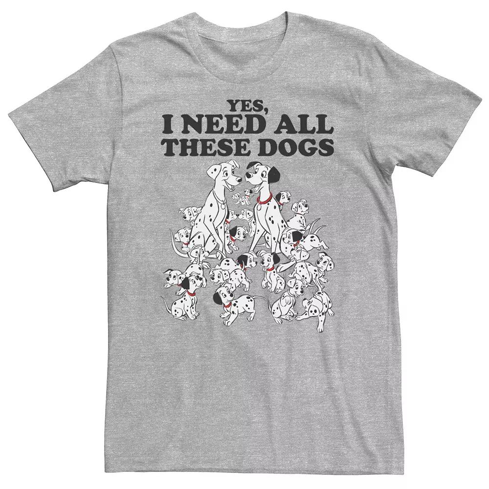 Big & Tall Disney 101 Dalmatians Yes I Need All These Dogs Tee, Men's,  Product Image