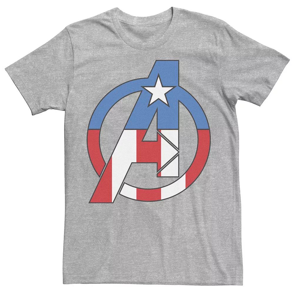 Men's Marvel Avengers Captain America Costume Fill Logo Tee,  Product Image