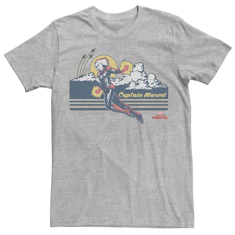 Men's Marvel Captain Marvel Flight Clouds Portrait Tee,  Product Image