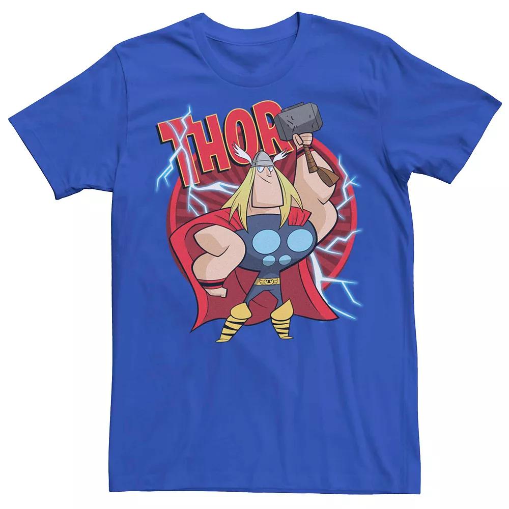 Men's Marvel's Thor Cartoon Hammer Logo Tee,  Product Image