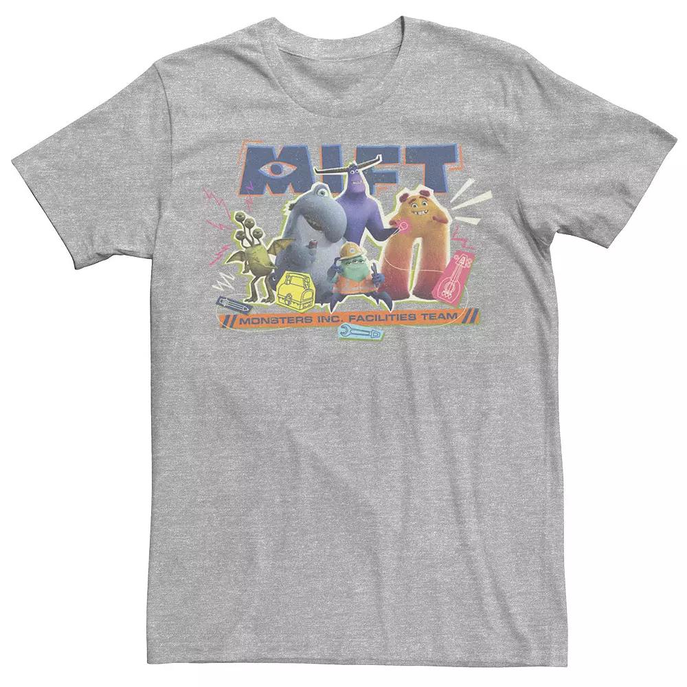 Disney / Pixar's Monsters At Work Men's MIFT Comedian Crew Tee, Boy's, Size: XL, Athletic Grey Product Image