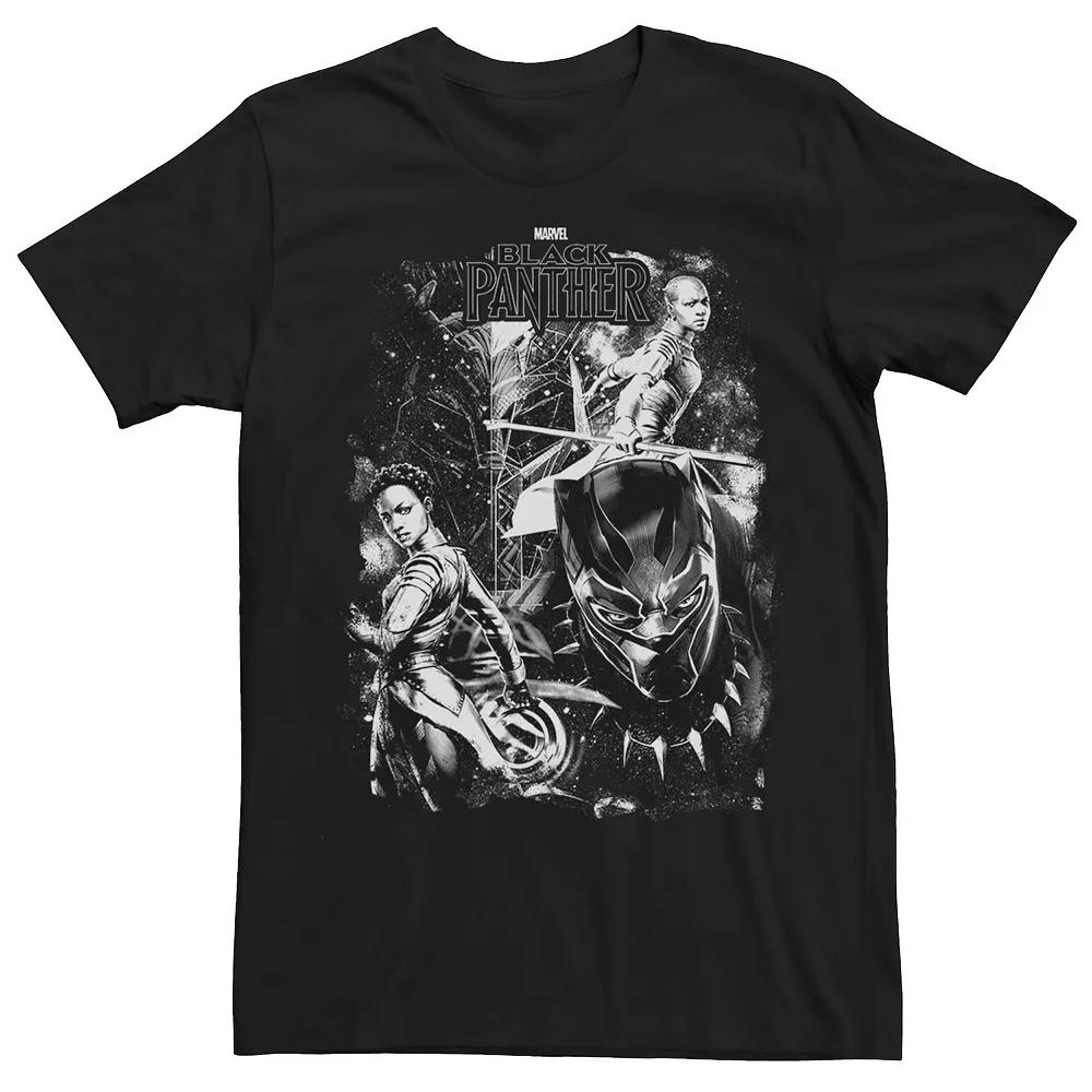 Men's Marvel Black Panther Group Shot Stars Poster Tee, Size: Medium Product Image