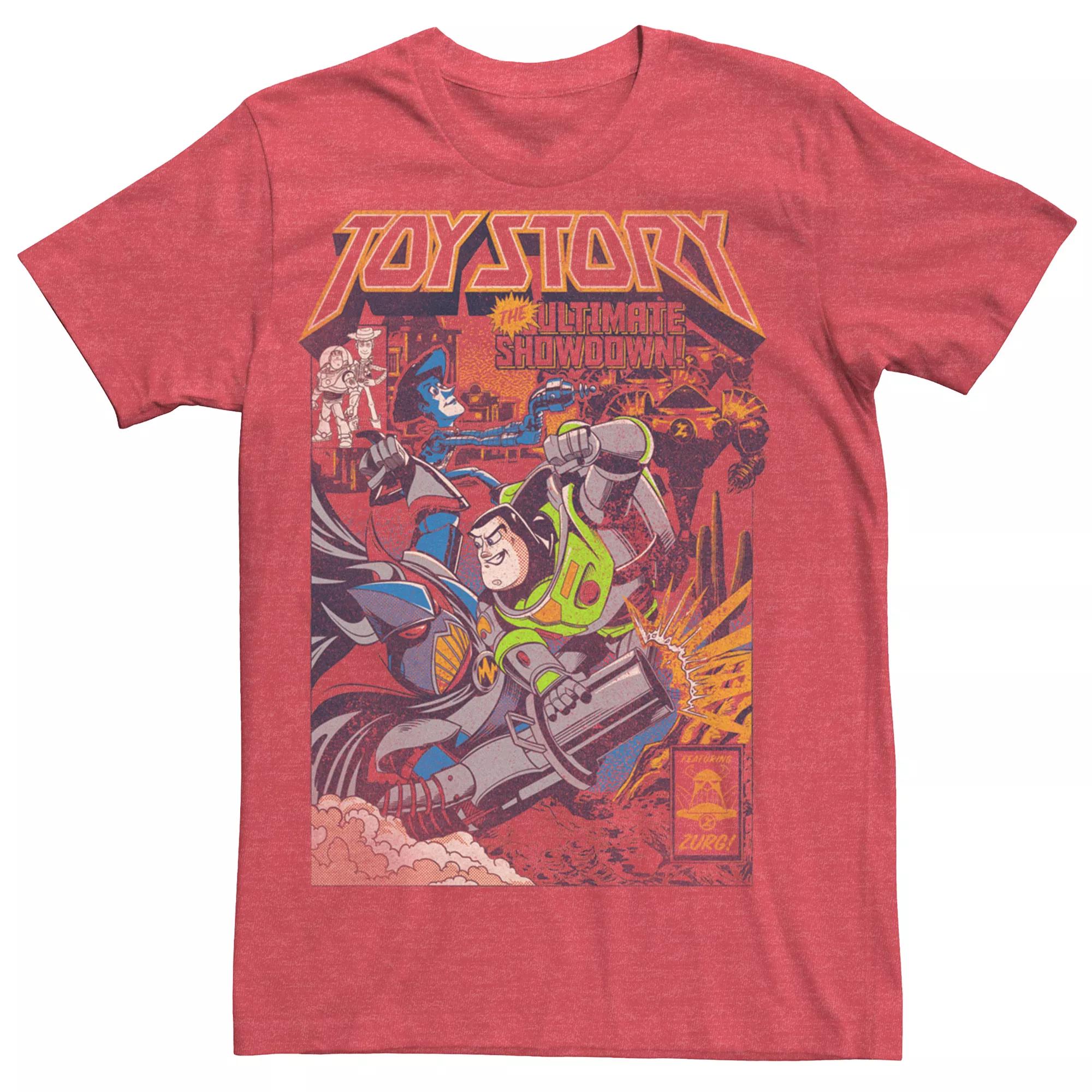 Disney / Pixar's Toy Story Buzz Lightyear Zurg Men's Showdown Comic Cover Tee,  Product Image