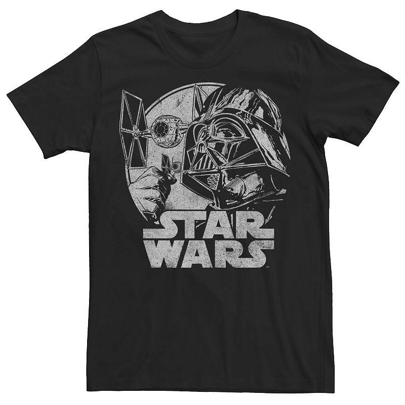 Men's Star Wars Vader Ship Graphic Tee,  Product Image