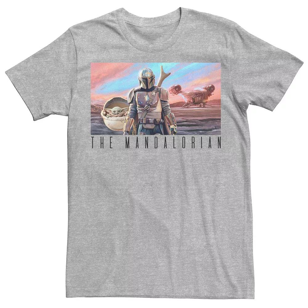 Big & Tall Marvel Captain Marvel Retro Sunset Tee, Men's,  Product Image