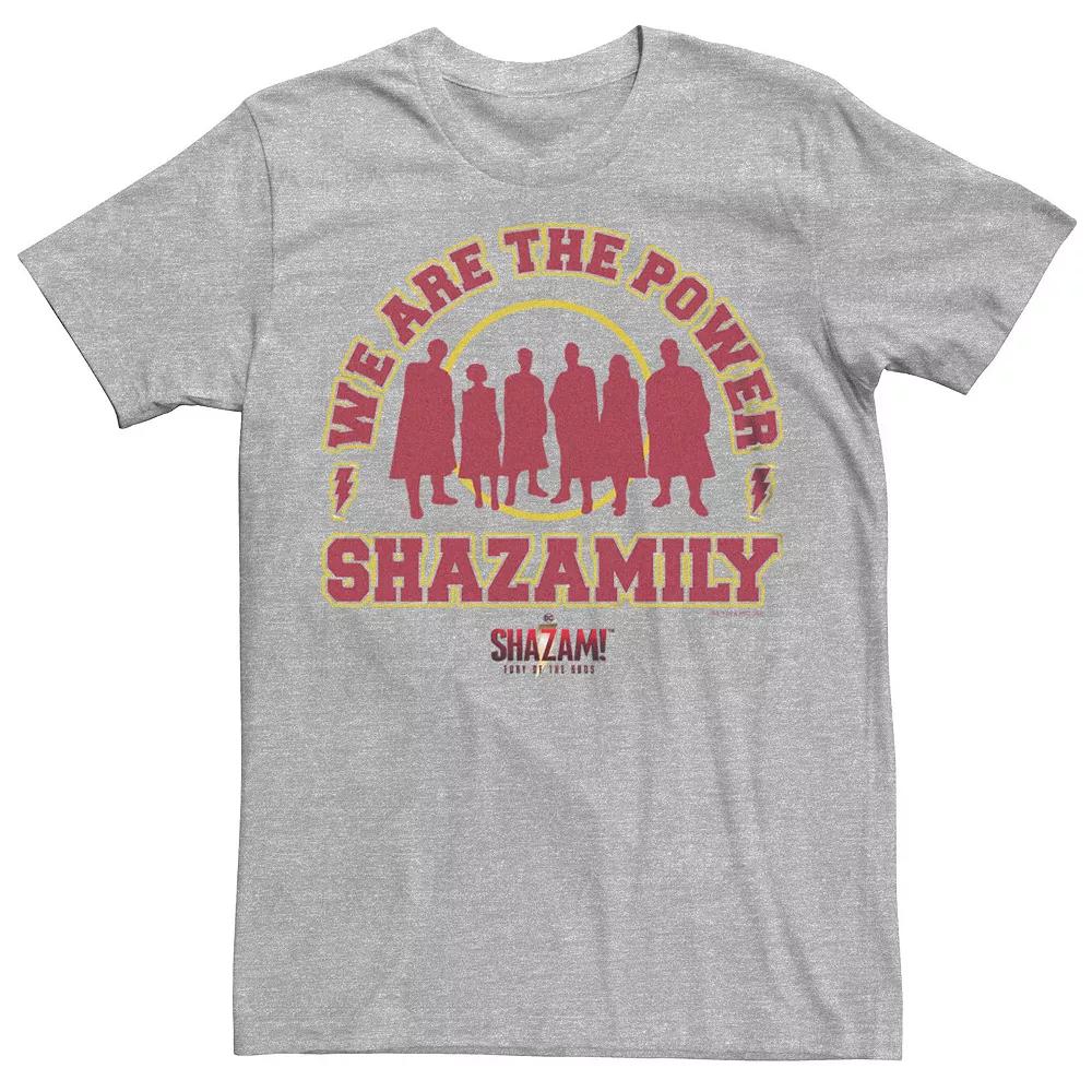 Men's Shazam Fury Of The Gods The Shazamily Collegiate Logo Tee,  Product Image