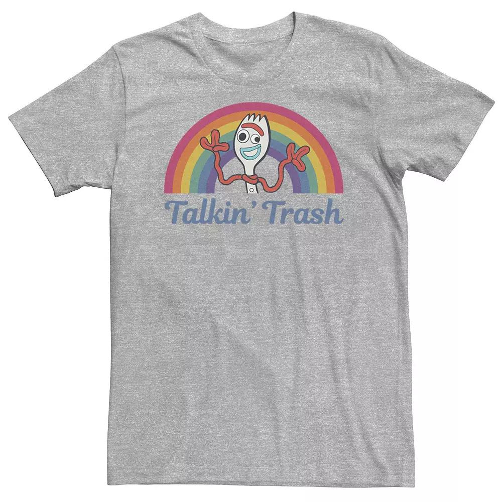 Big & Tall Disney / Pixar Toy Story 4 Forky Talkin' Trash Rainbow Poster Tee, Men's,  Product Image