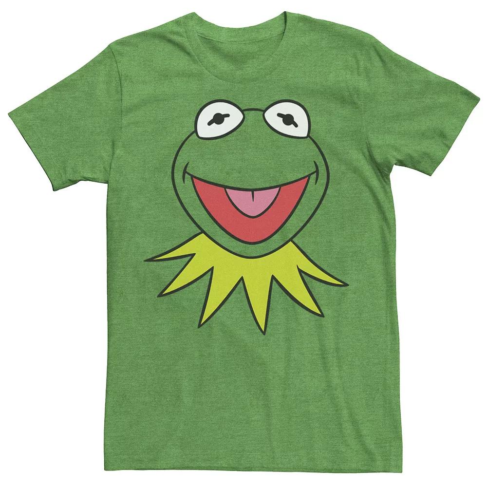 Men's Muppet Kermit Big Face Tee, Size: XS, Kelly Grey Product Image