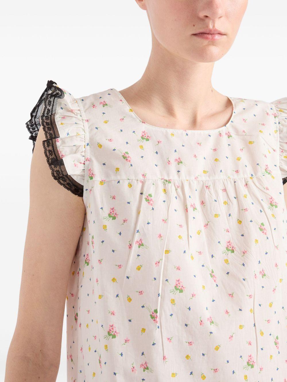 floral-print mini dress Product Image