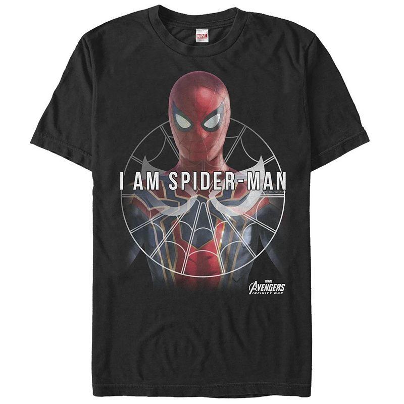 Men's Marvel Avengers Infinity War Spider-Man Short Sleeve Graphic Tee,  Product Image