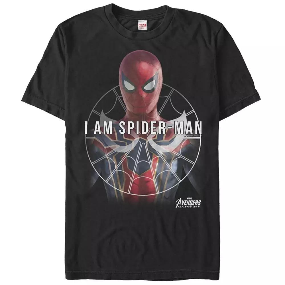 Men's Marvel Avengers Infinity War Spider-Man Short Sleeve Graphic Tee,  Product Image