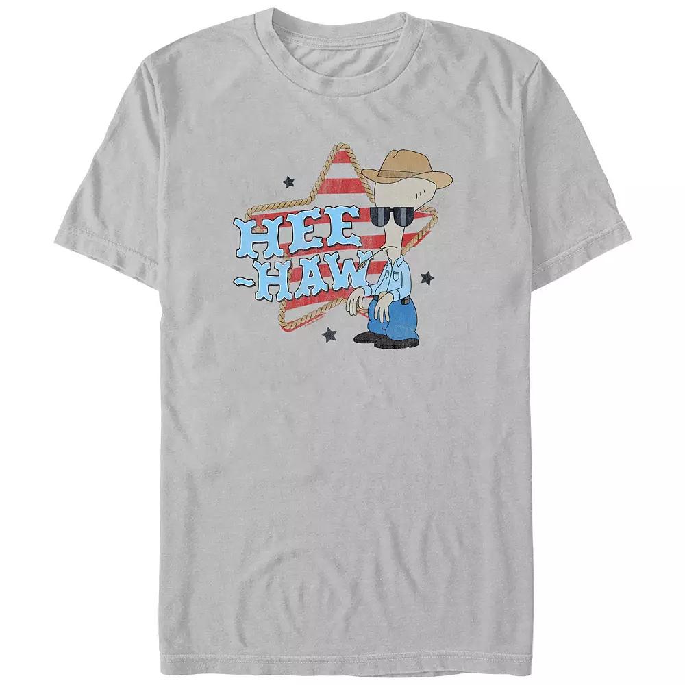 Men's American Dad Hee-Haw Rodeo Graphic Tee, Size: XL, Silver Product Image