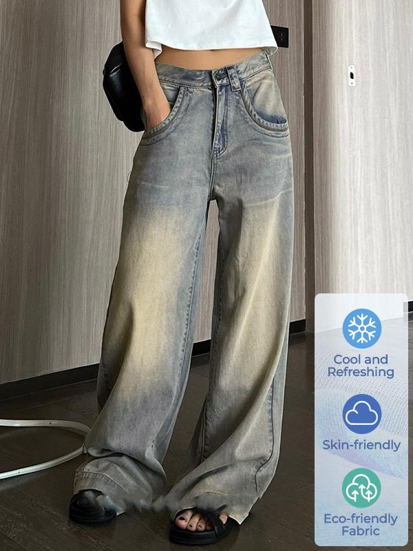 EMMIOL High Rise Faded 26°C/78°F Air Jeans Product Image