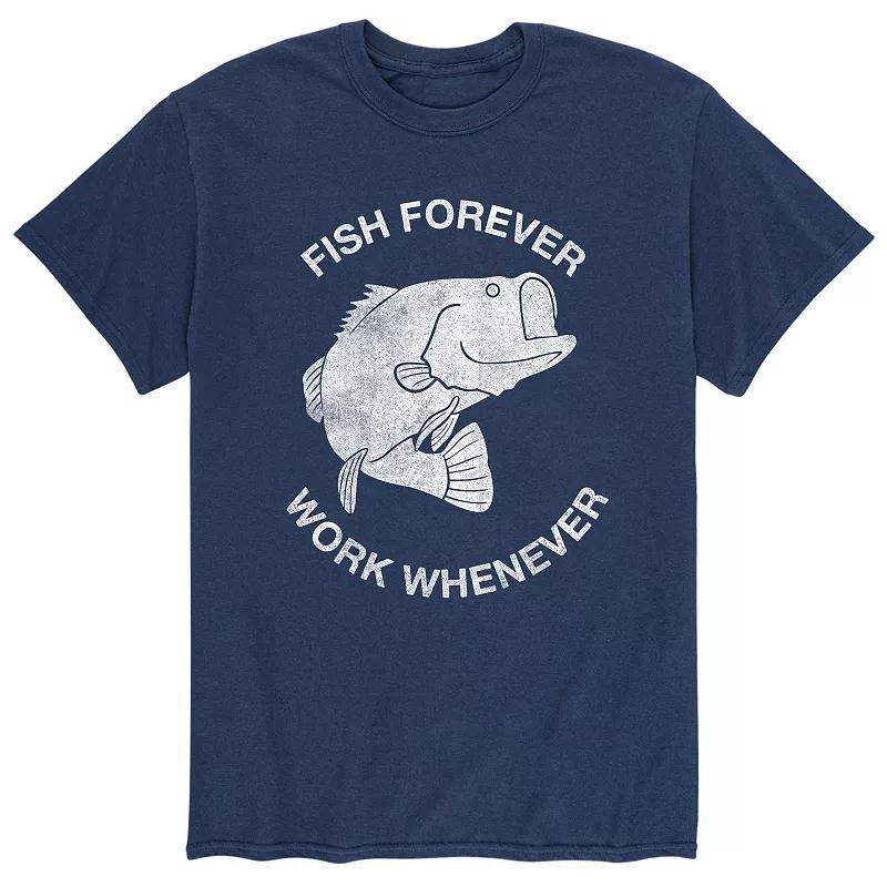 Men's Fish Forever Work Whenever Tee,  Product Image