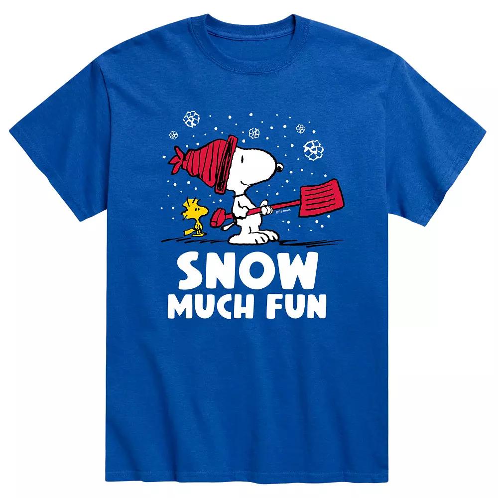 Men's Peanuts Snoopy "Snow Much Fun" Tee,  Product Image