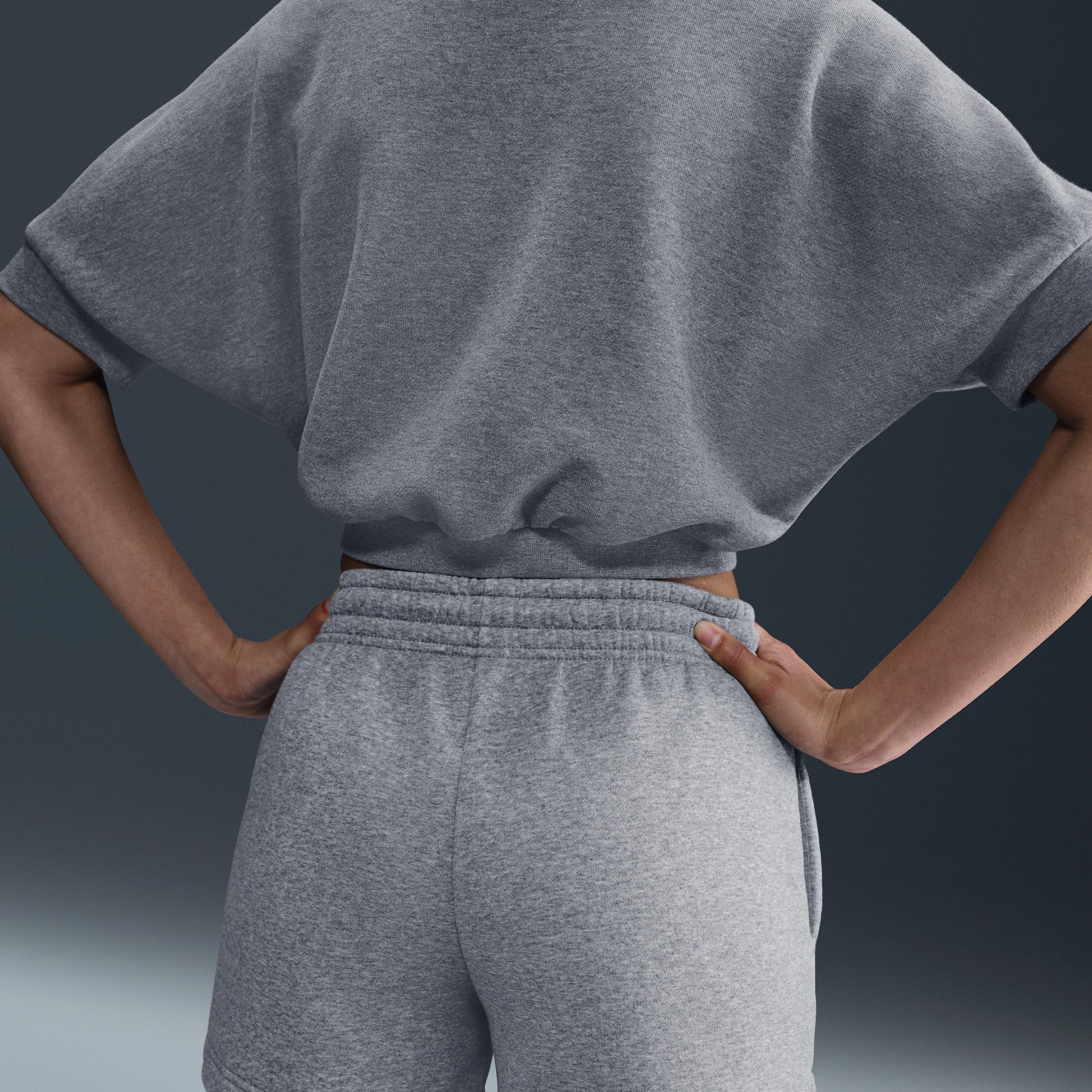 Womens Nike Sportswear Phoenix Fleece Mid-Rise 4 Shorts | IH2108-063 Product Image