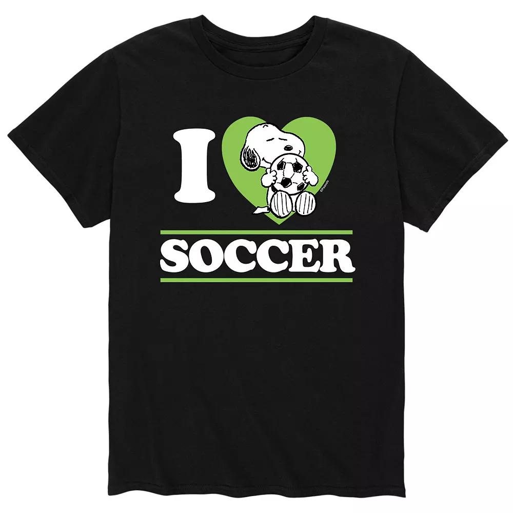 Men's Peanuts I Love Soccer Tee,  Product Image