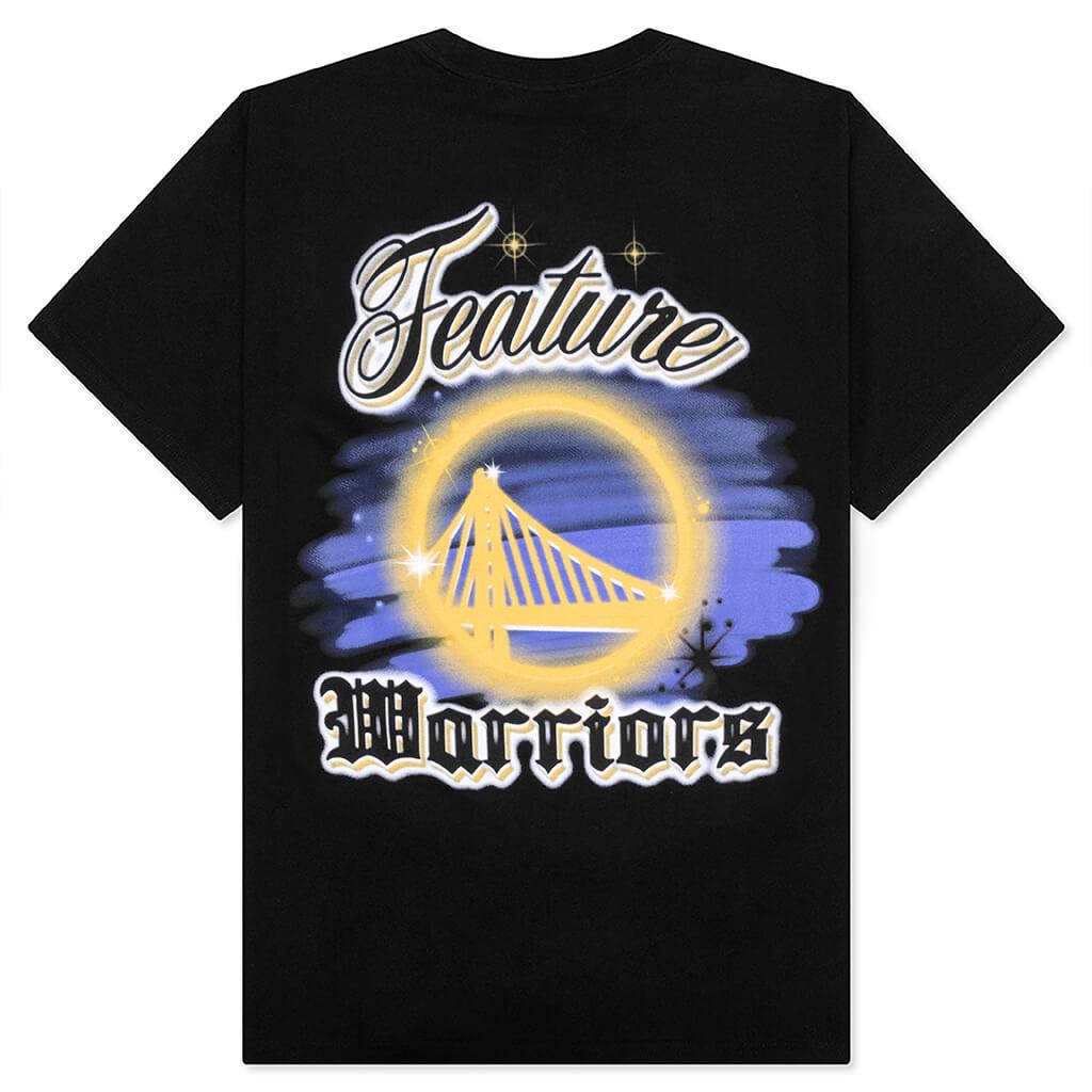FEATURE x Golden State Warriors Airbrush Tee - Black Male Product Image