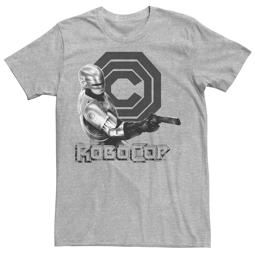 Men's RoboCop Logo Action Shot Tee, Size: XXL, Athletic Grey Product Image