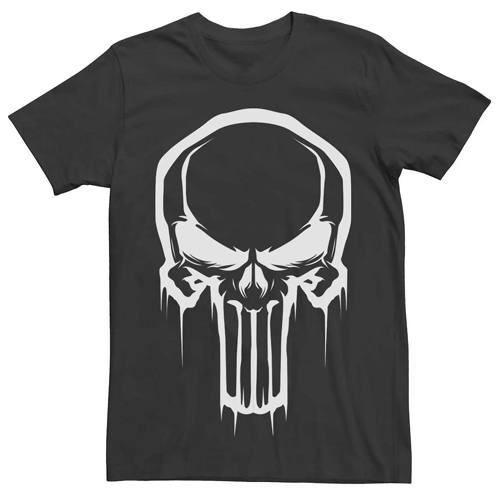 Men's Marvel's The Punisher Skull Drip Logo Tee,  Product Image