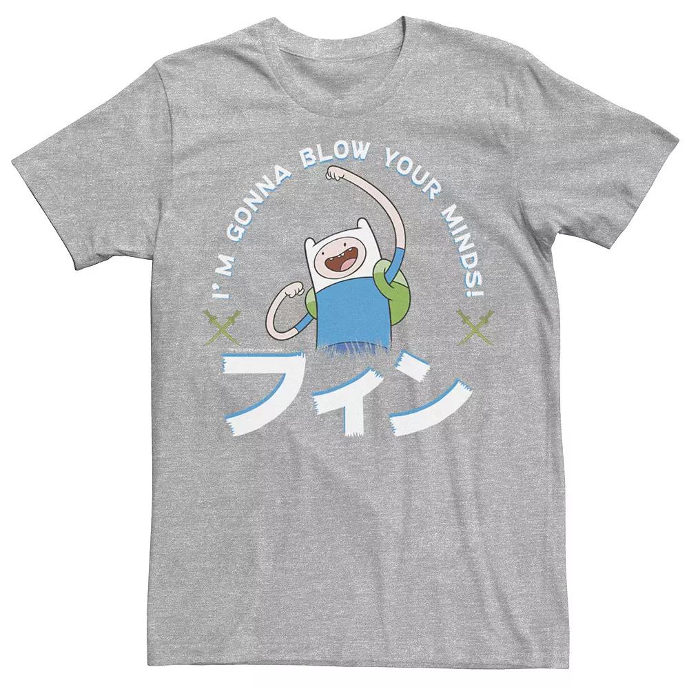 Men's Adventure Time Finn I'm Gonna Blow Your Minds Kanji Portrait Tee,  Product Image