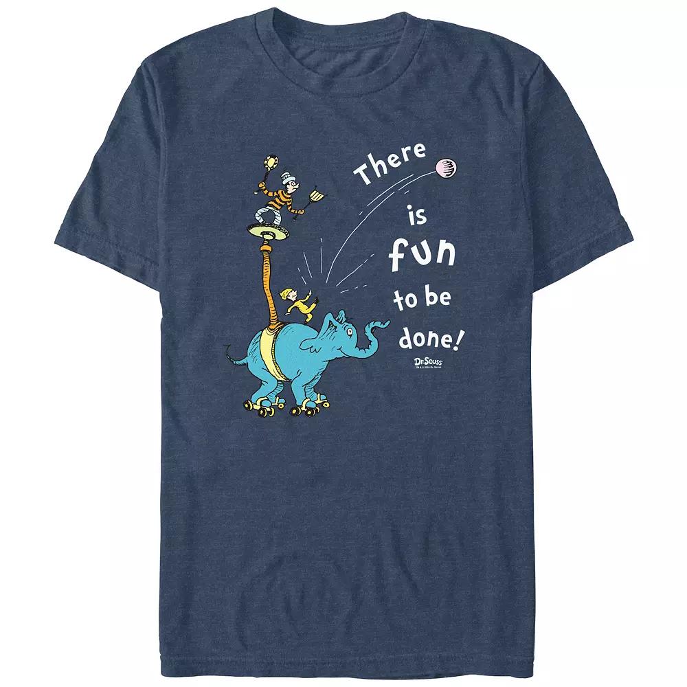 Men's Dr. Seuss There Is Fun To Be Done Graphic Tee, Size: XL, Navy Grey Product Image