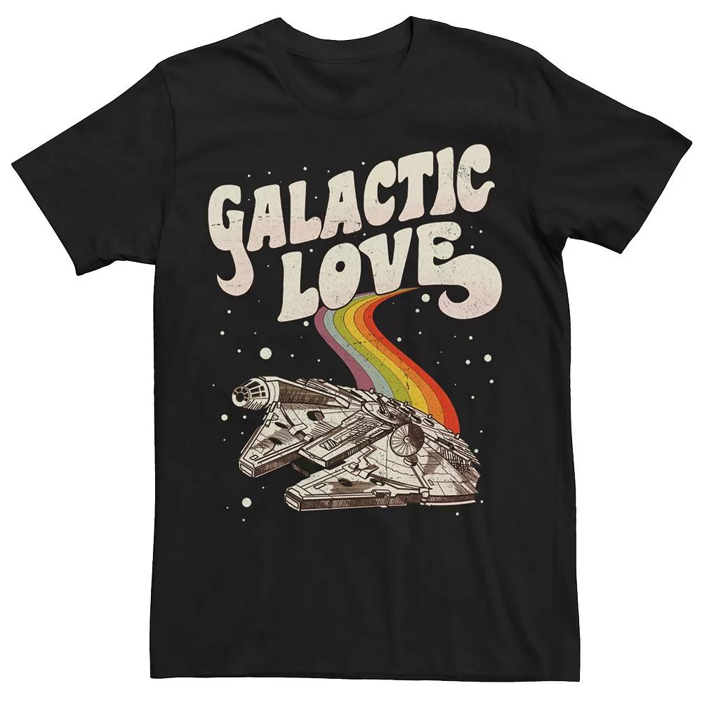 Adult Star Wars Pride Millennium Falcon Galactic Love Tee, Men's,  Product Image