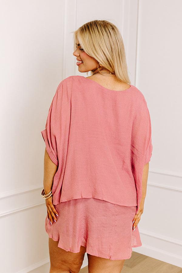 Tranquil Time Shift Top In Blush Curves Product Image