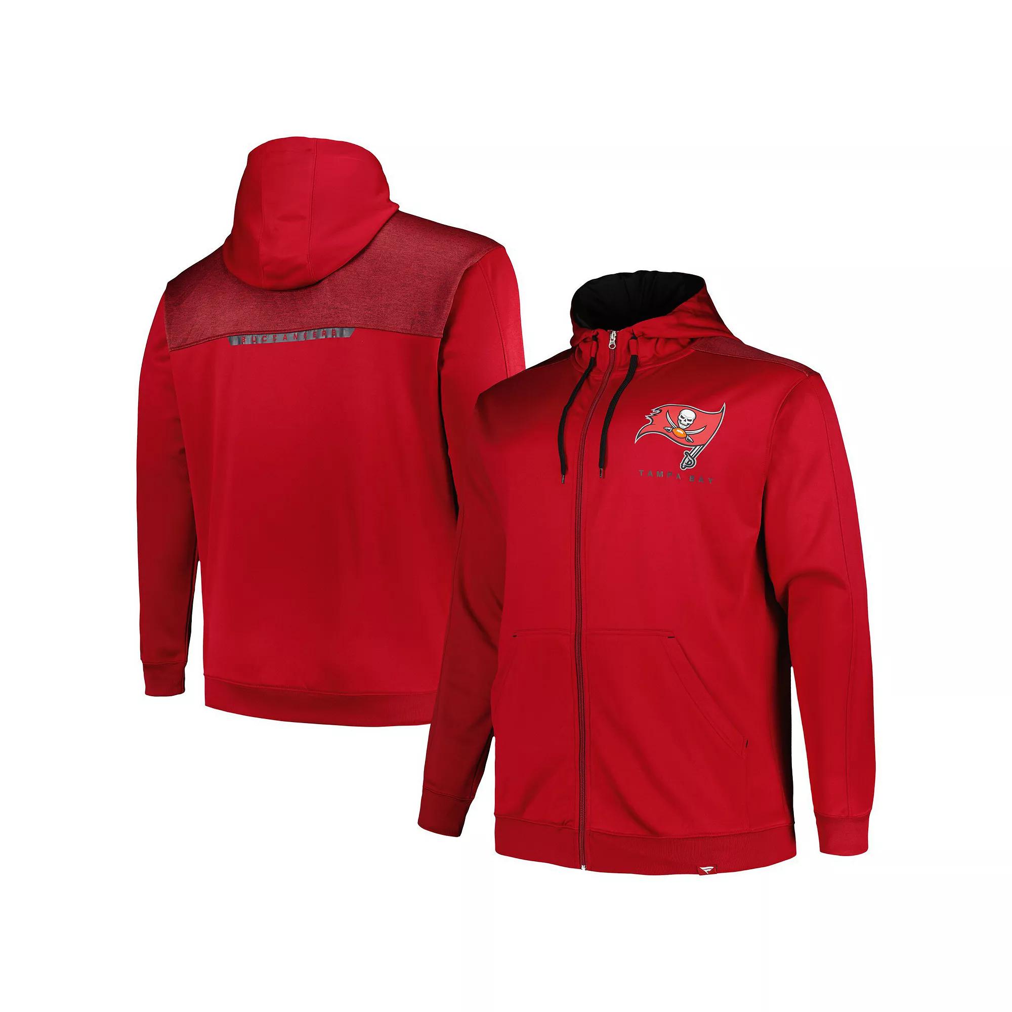 Mens Profile Tampa Bay Buccaneers Big & Tall Defender Full-Zip Hoodie Product Image