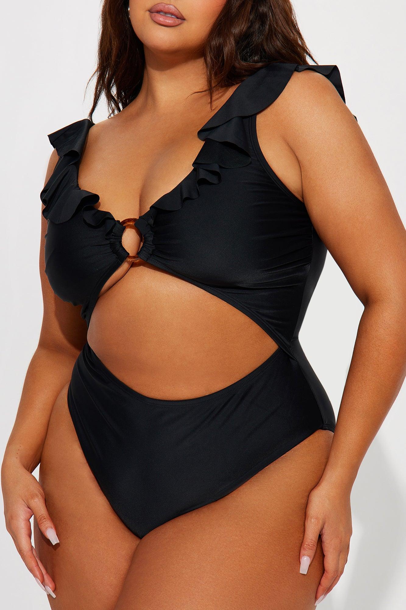 Katherine Cut Out 1 Piece Swimsuit - Black Product Image