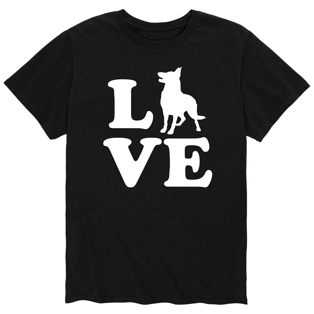 Men's Love German Shepherd Tee,  Product Image