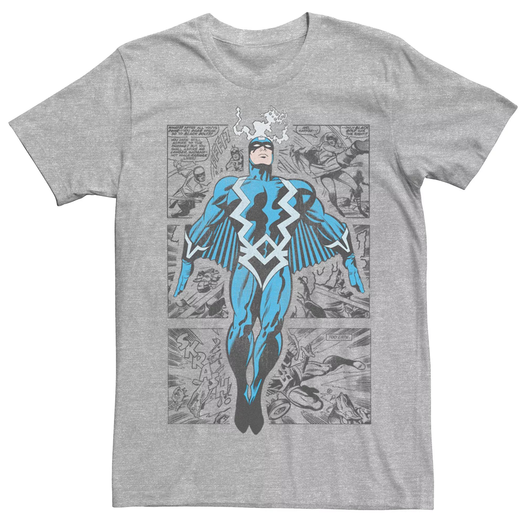 Men's Marvel Retro Black Bolt Graphic Tee, Size: Medium, Athletic Grey Product Image