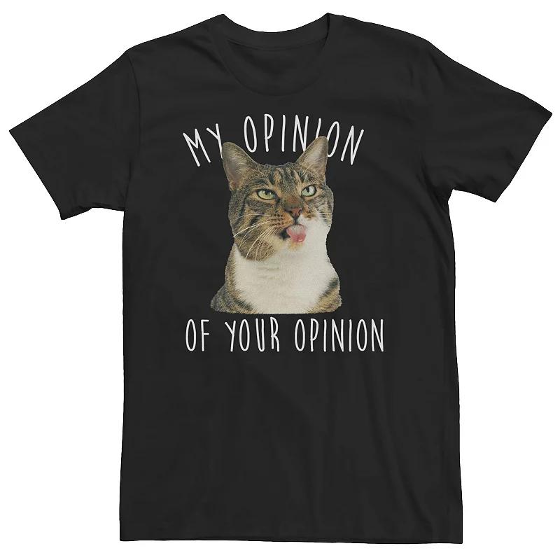 Big & Tall My Opinion Of Your Opinion Cat Portrait Tee, Boy's,  Product Image