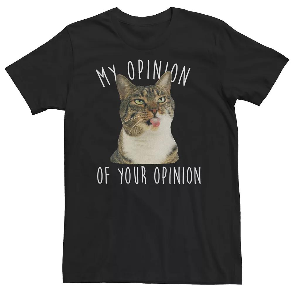 Big & Tall My Opinion Of Your Opinion Cat Portrait Tee, Boy's,  Product Image
