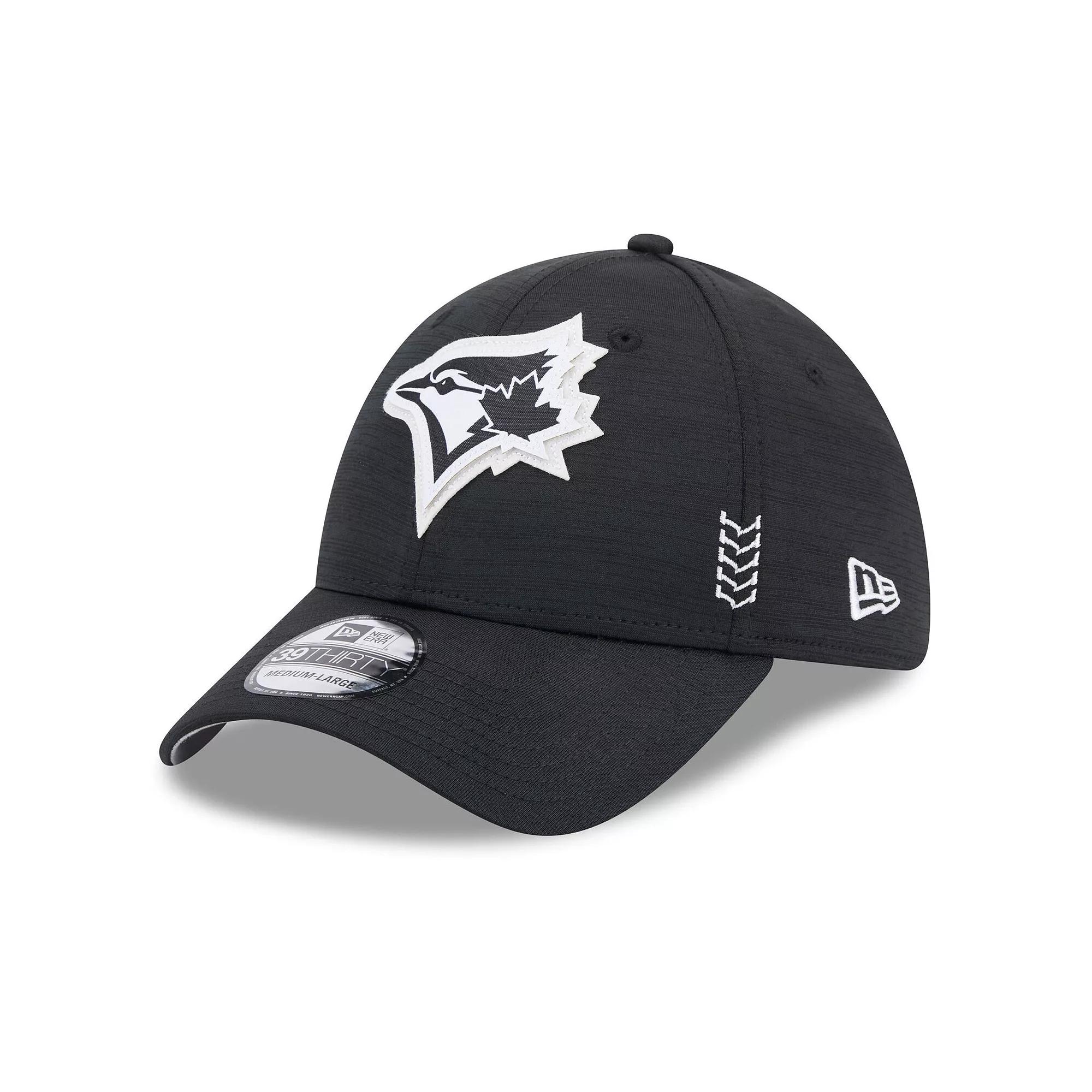 Men's New Era  Black Toronto Blue Jays 2024 Clubhouse 39THIRTY Flex Fit Hat, Size: Medium/Large, Jay Black Product Image