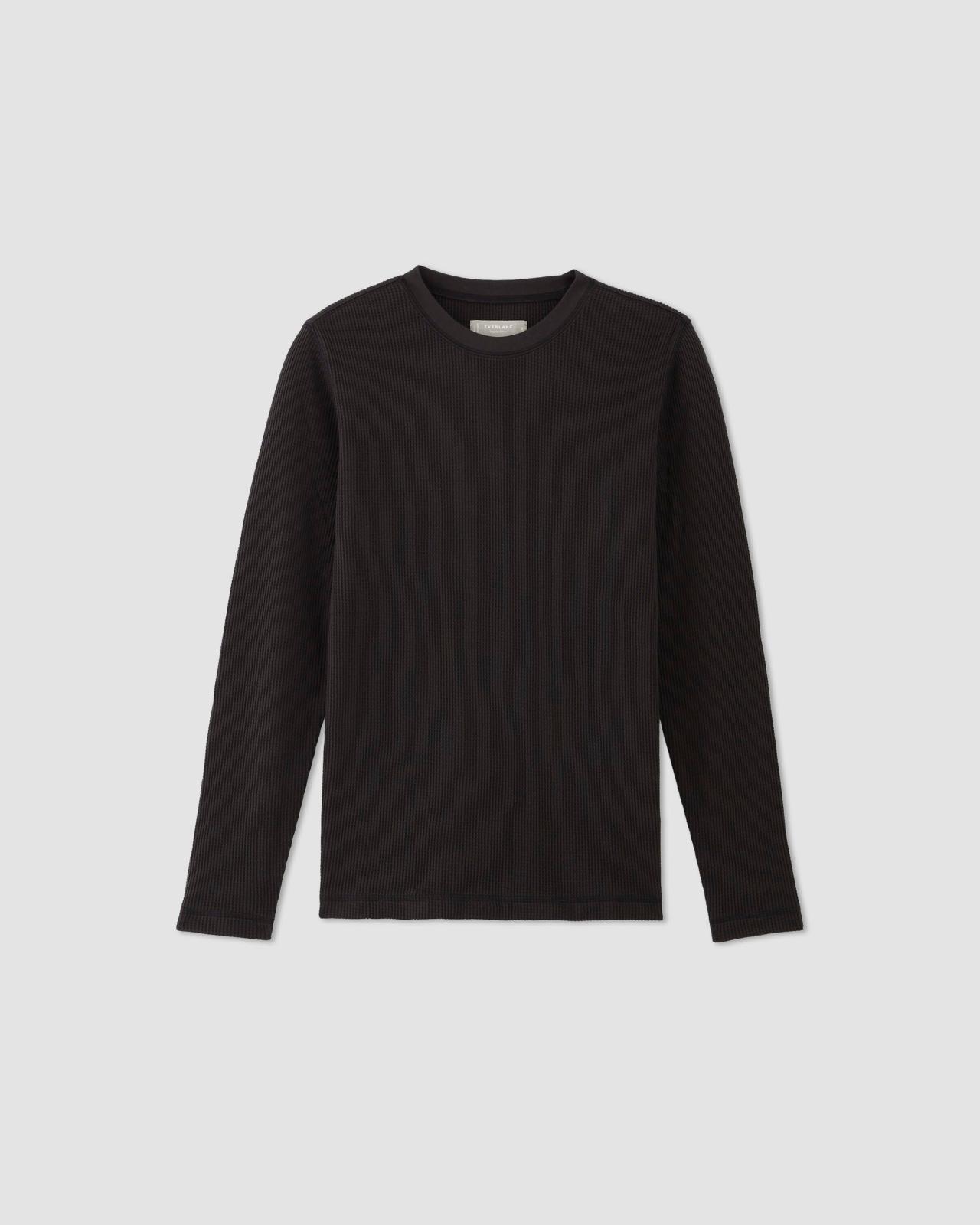 Mens Waffle Long-Sleeve Crew T-Shirt by Everlane Product Image