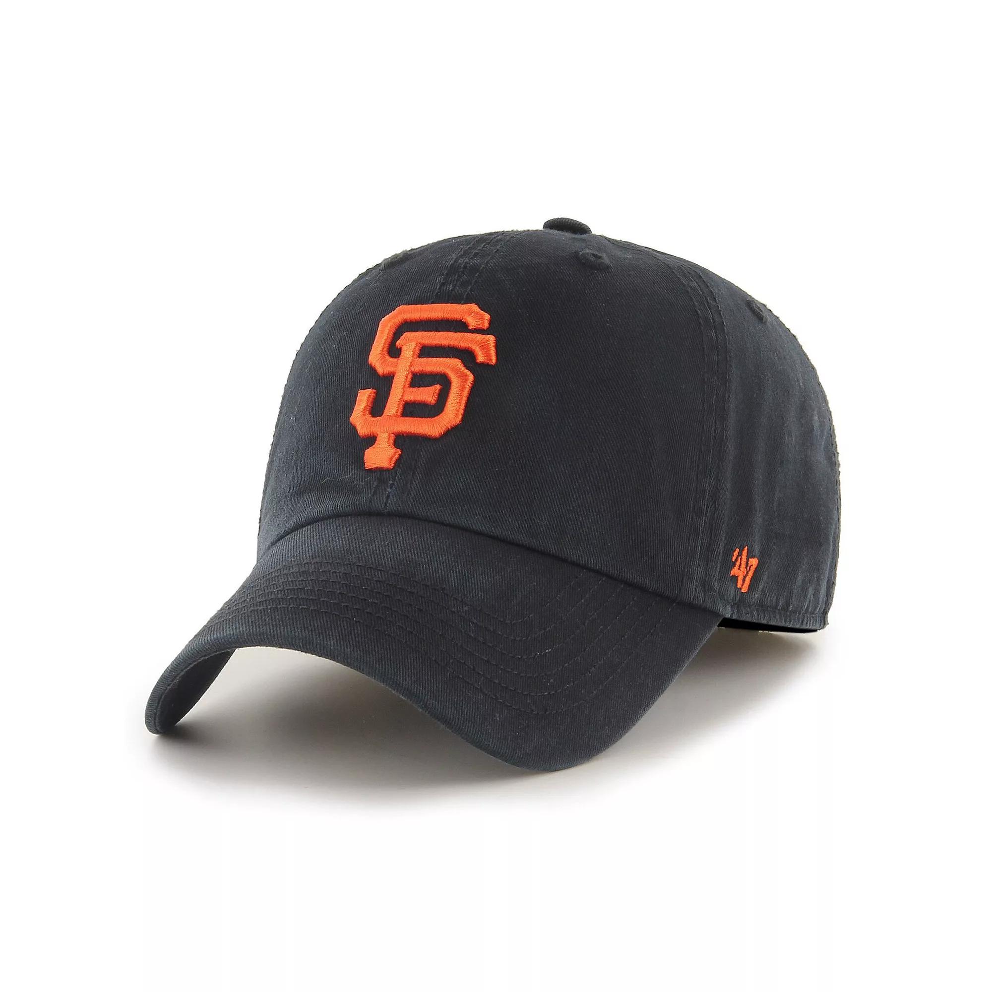 Men's '47 Black San Francisco Giants Franchise Logo Fitted Hat, Size: Medium Product Image