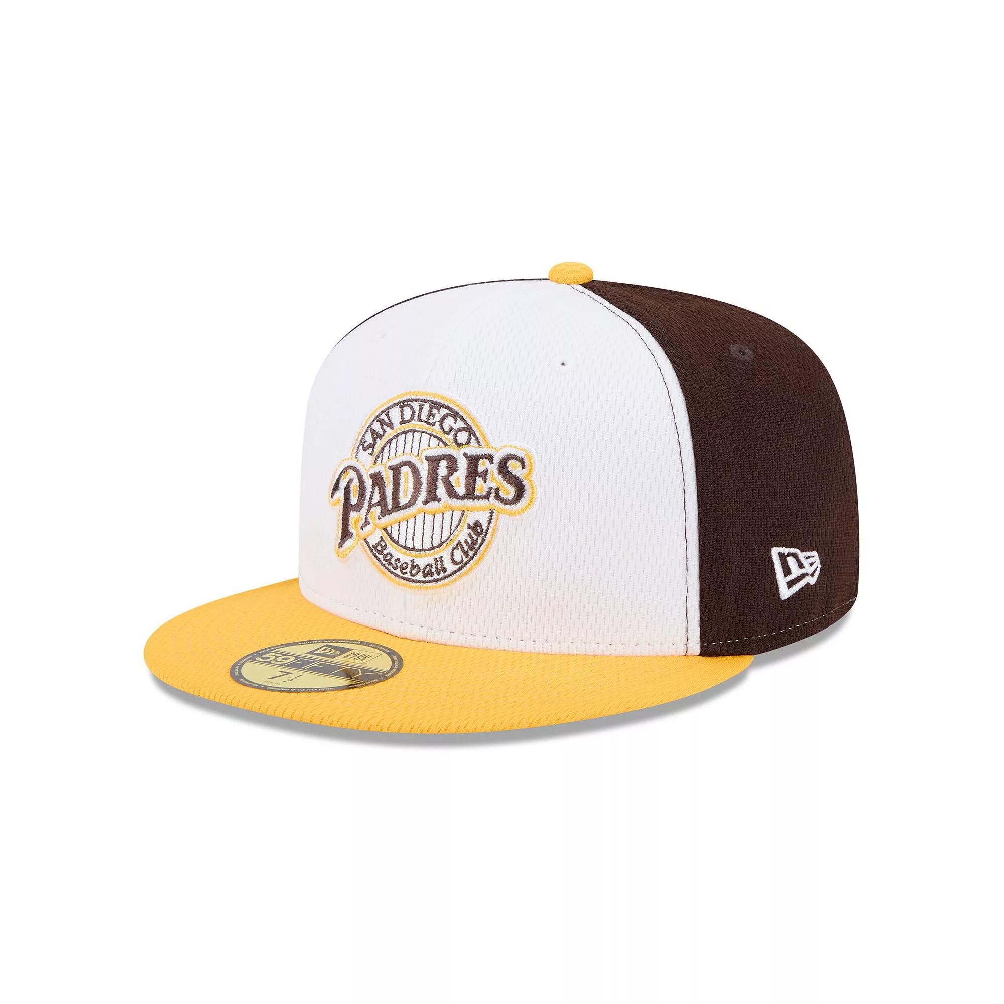 Men's New Era Brown/Gold San Diego Padres 2025 MLB Clubhouse 59FIFTY Fitted Hat, Size: 7 3/8 Product Image