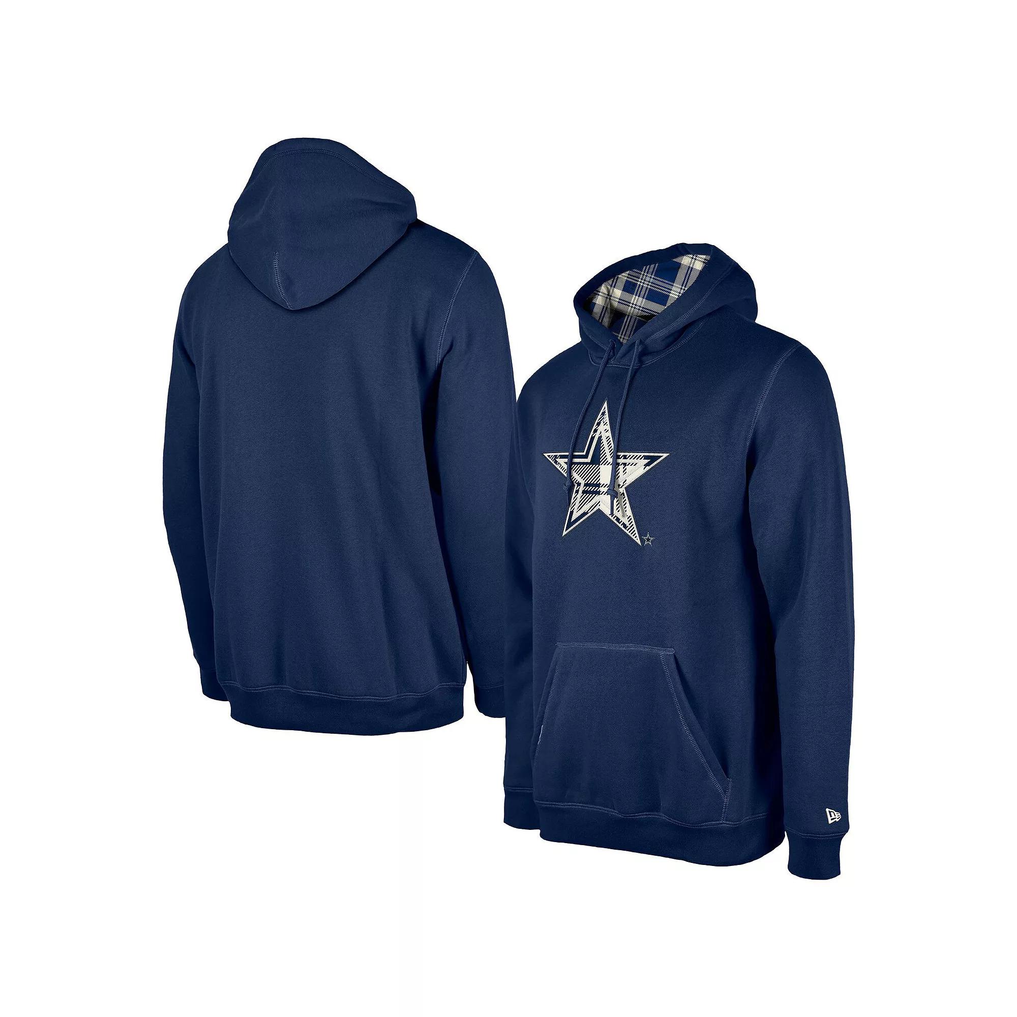 Men's New Era Navy Dallas Cowboys Current Pullover Hoodie,  Product Image