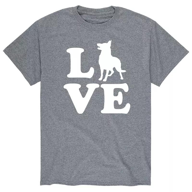 Men's Love German Shepherd Tee,  Product Image