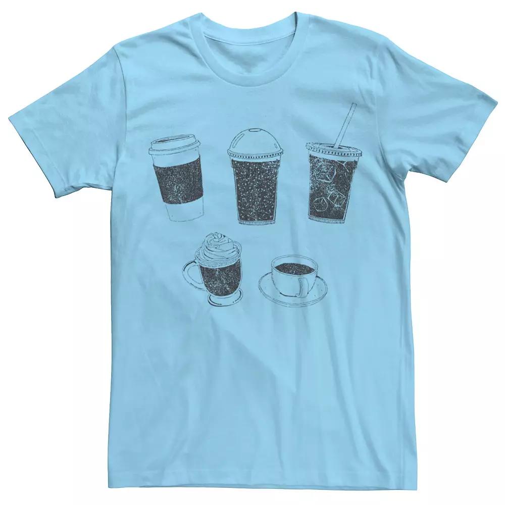 Men's Coffee Cups And Mugs Tee,  Product Image