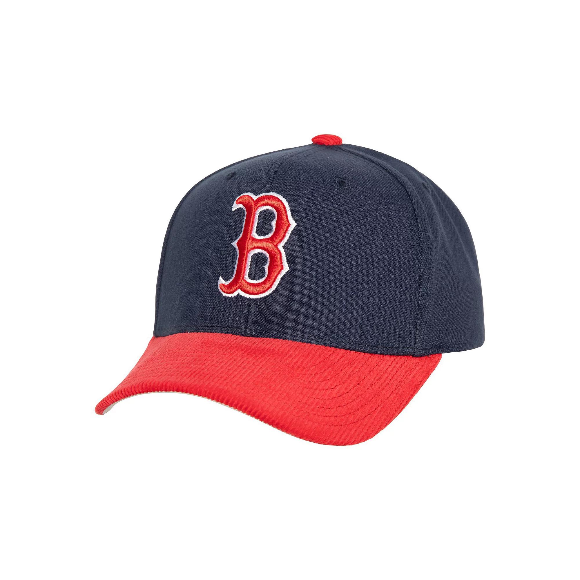 Men's Mitchell & Ness Navy Boston Red Sox Corduroy Pro Snapback Hat, Blue Product Image