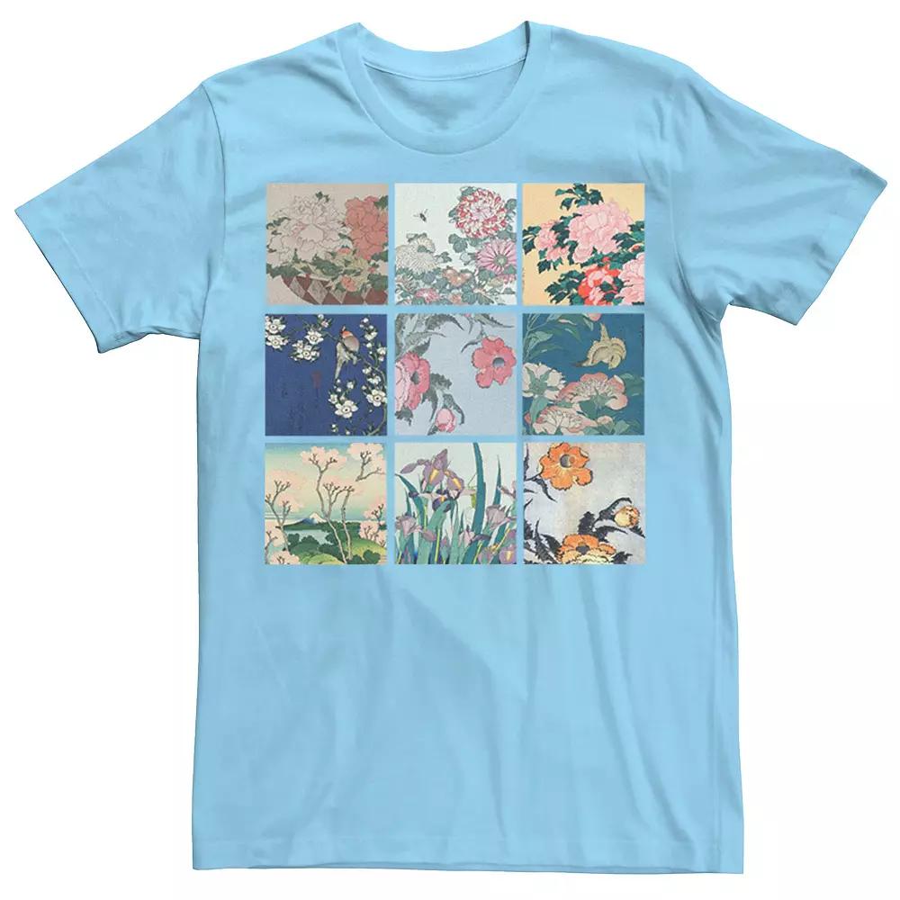 Men's Katsushika Hokusai Floral Photo Tee,  Product Image