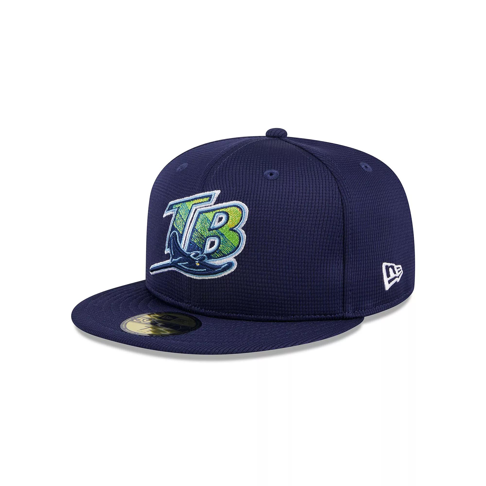 Men's New Era  Navy Tampa Bay Rays 2024 Batting Practice 59FIFTY Fitted Hat, Size: 7 1/4, Blue Product Image