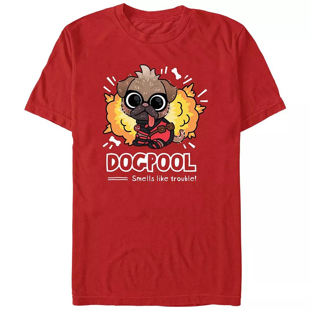 Men's Deadpool And Wolverine Dogpool Trouble Graphic Tee,  Product Image