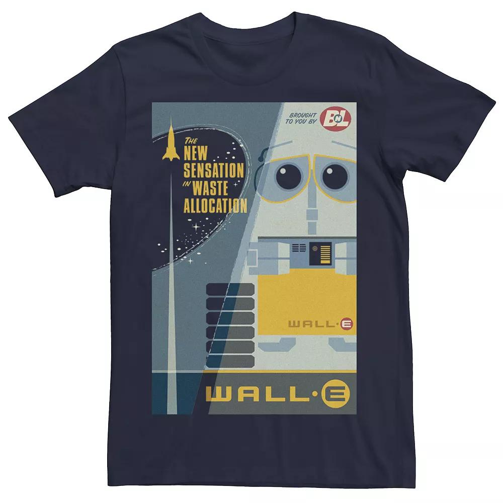 Disney / Pixar's WALL-E Men's The New Sensation In Waste Allocation Tee, Size: 3XL, Blue Product Image