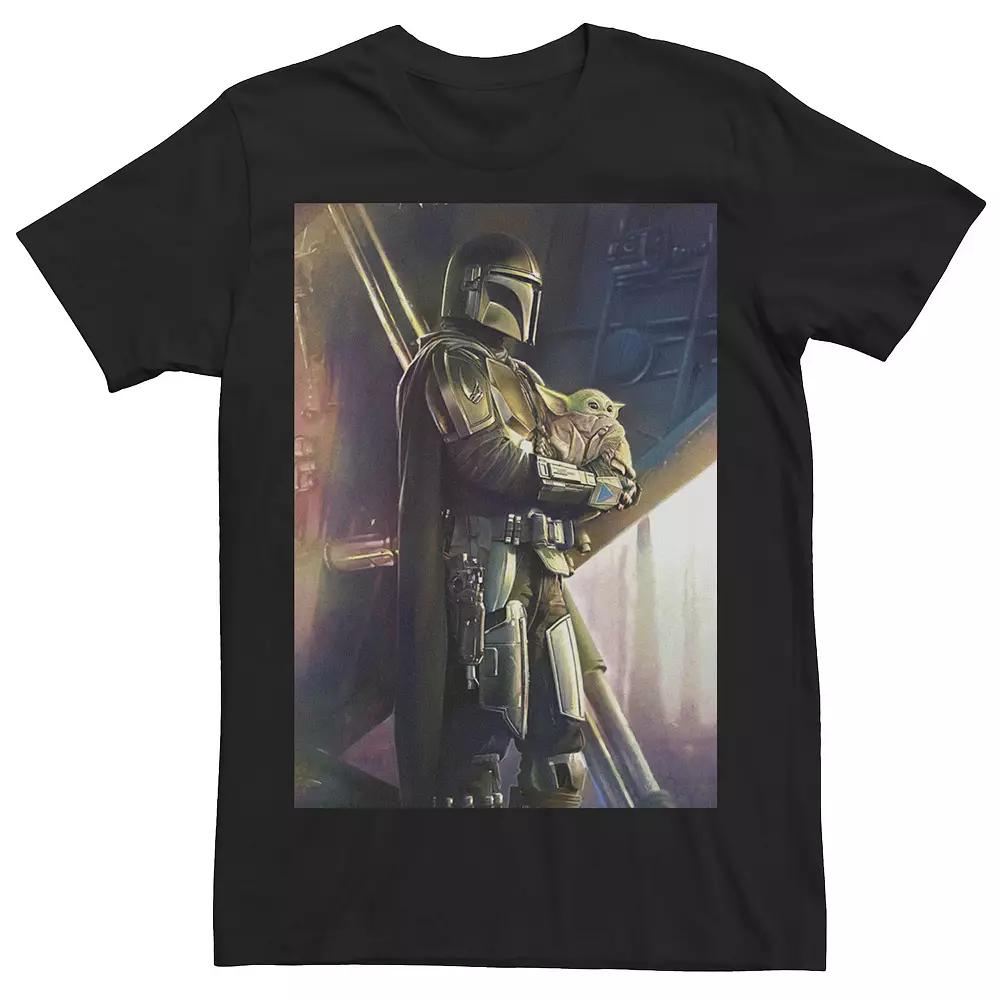 Men's Star Wars: The Mandalorian The Child and Mandalorian Poster Tee,  Product Image
