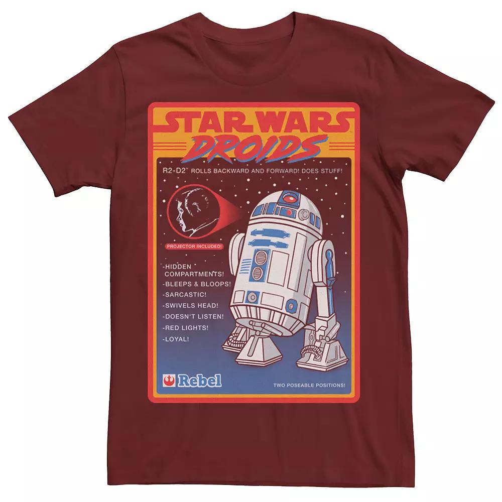 Men's Star Wars Droids R2-D2 Advertisement Poster Tee,  Product Image