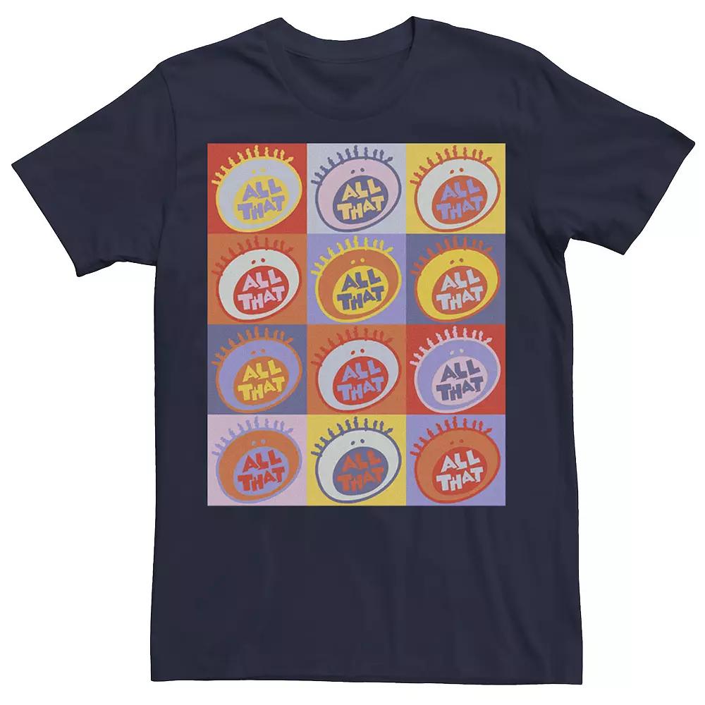 Big & Tall Nickelodeon All That Classic Vintage Logo Panels Graphic Tee, Men's,  Product Image